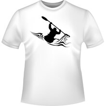 Kajak Wildwasser T-Shirt/Kapuzenpullover (Hoodie)