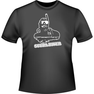 Scubadiver No2 Taucher T-Shirt/Kapuzenpullover (Hoodie)