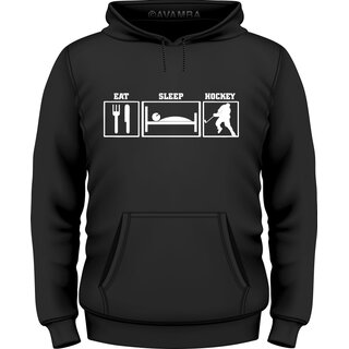 Eishockey Eat-Sleep-Hockey T-Shirt/Kapuzenpullover (Hoodie)