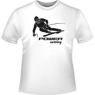 Ski Alpin Powercarving T-Shirt/Kapuzenpullover (Hoodie)