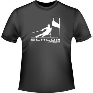 Ski Alpin Slalom racer T-Shirt/Kapuzenpullover (Hoodie)