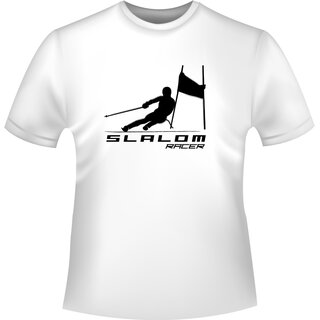 Ski Alpin Slalom racer T-Shirt/Kapuzenpullover (Hoodie)
