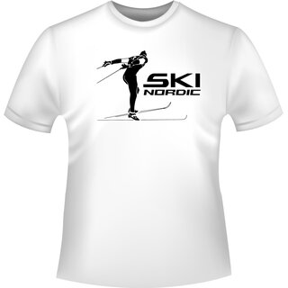 Ski Nordic T-Shirt/Kapuzenpullover (Hoodie)