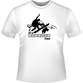 Snowboard Boardertime T-Shirt/Kapuzenpullover (Hoodie)
