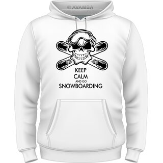 Snowboard Keep calm and go snowboarding T-Shirt/Kapuzenpullover (Hoodie)