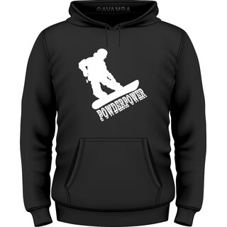 Snowboard Powderpower T-Shirt/Kapuzenpullover (Hoodie)