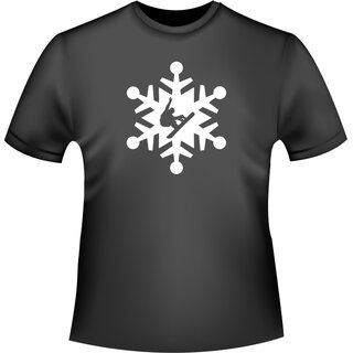 Snowboard in a Flake T-Shirt/Kapuzenpullover (Hoodie)