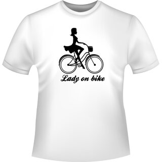 Fahrrad Lady on bike T-Shirt/Kapuzenpullover (Hoodie)