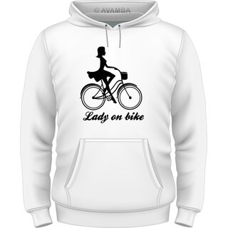 Fahrrad Lady on bike T-Shirt/Kapuzenpullover (Hoodie)