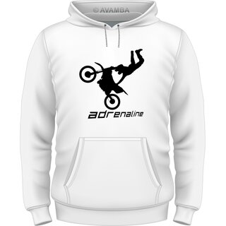 Motorrad Motocross Adrenalin T-Shirt/Kapuzenpullover (Hoodie)