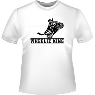 Motorrad Wheelie King T-Shirt/Kapuzenpullover (Hoodie)
