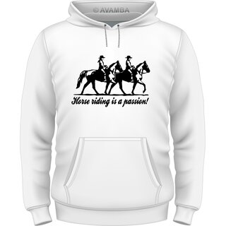 Horseriding is passion T-Shirt/Kapuzenpullover (Hoodie)