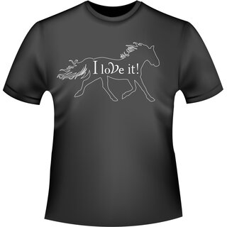 Pferd: I love it T-Shirt/Kapuzenpullover (Hoodie)