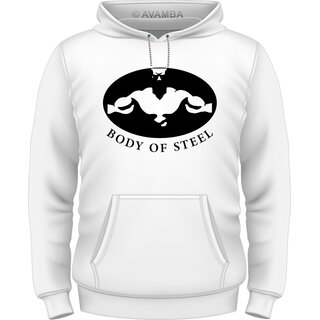 Bodybuilding Body of steel T-Shirt/Kapuzenpullover (Hoodie)
