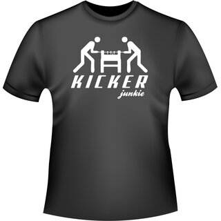 Tischfußball: Kicker junkie T-Shirt/Kapuzenpullover (Hoodie)
