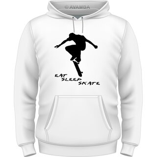 Skateboard: Eat | sleep | skate T-Shirt/Kapuzenpullover (Hoodie)