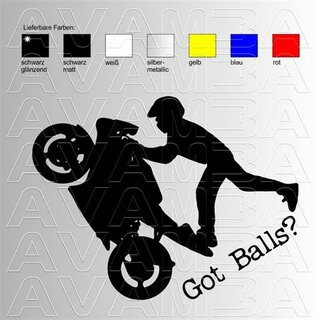 Motorrad Streetfighter Stunt Sticker
