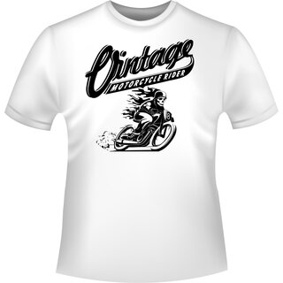Vintage Motorcyclerider T-Shirt/Kapuzenpullover (Hoodie)