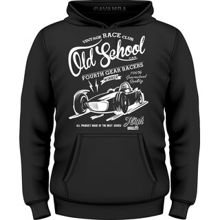 Vintage Old School Car Race T-Shirt/Kapuzenpullover (Hoodie)