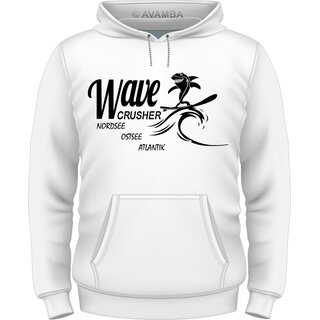 Wave crusher Surfer T-Shirt/Kapuzenpullover (Hoodie)