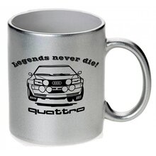 Audi Quattro  Legends never die Tasse / Keramikbecher m....