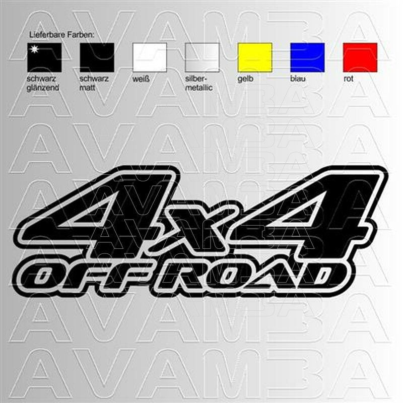 4x4 Offroad Aufkleber/ Auto-Tuning Racingaufkleber, 5,90 €