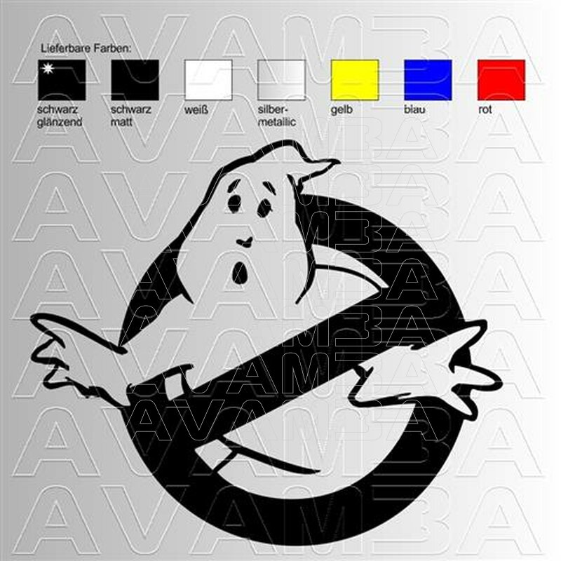 Ghostbusters Sticker Aufkleber Autoaufkleber - AVAMBA SHOP - die schö