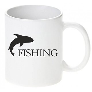 Fishing jumping fish Tasse / Keramikbecher m. Aufdruck