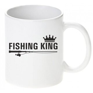 Fishing King Tasse / Keramikbecher m. Aufdruck