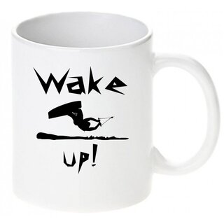 Wakeboard Wake up / Keramikbecher m. Aufdruck