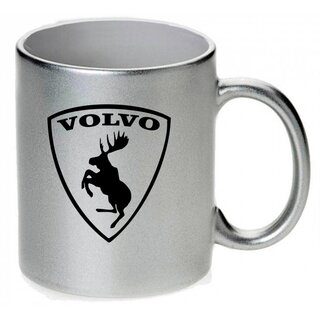 Volvo Aufbumender Elch  Tasse / Keramikbecher m. Aufdruck