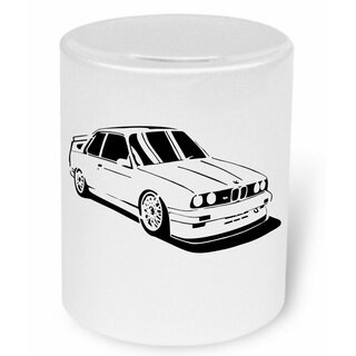 BMW M3 (E30) Version2 Moneybox / Spardose mit Aufdruck