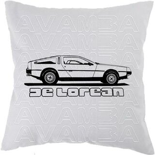 DeLorean DMC-12 Version2 Car-Art-Kissen / Car-Art-Pillow