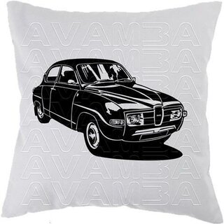 Saab 96 (1960-1980) Car-Art-Kissen / Car-Art-Pillow