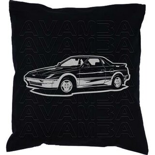 Toyota MR2 (W1, 1984?1989) Car-Art-Kissen / Car-Art-Pillow