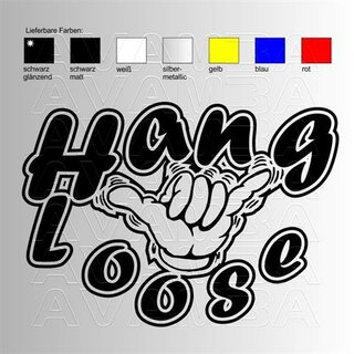 Hang loose  Aufkleber / Sticker