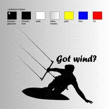 Kitesurfen Got wind?  Aufkleber / Sticker