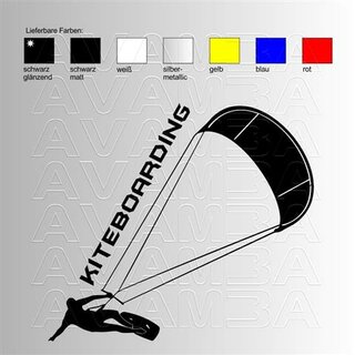 Kiteboarding  Aufkleber / Sticker
