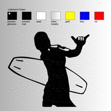 Surfer Hang Loose  Aufkleber / Sticker