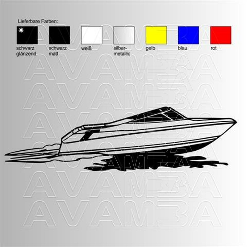 Motorboot Motorbootaufkleber / Motorbootsticker - AVAMBA SHOP - die