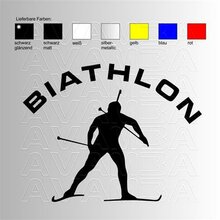 Biathlon2  Aufkleber / Sticker