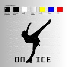 Eiskunstlauf on Ice  Aufkleber / Sticker