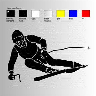 Ski Alpin Carving  Aufkleber / Sticker