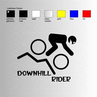 Mountainbike Downhill Picto  Biking / Radfahren Aufkleber / Sticker