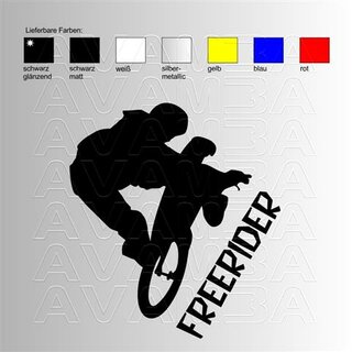 Mountainbike Freerider Picto  Biking / Radfahren Aufkleber / Sticker