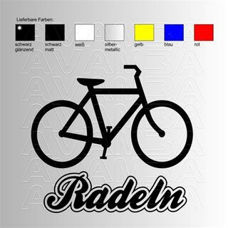 Radeln  Biking / Radfahren Aufkleber / Sticker