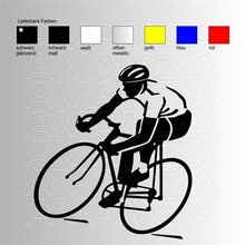 Radrennfahrer  Biking / Radfahren Aufkleber / Sticker