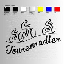 Tourenradler  Biking / Radfahren Aufkleber / Sticker