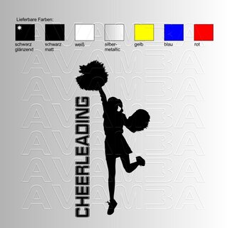 Cheerleading V4  Aufkleber / Sticker