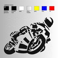 Motorrad Racer Aufkleber / Sticker